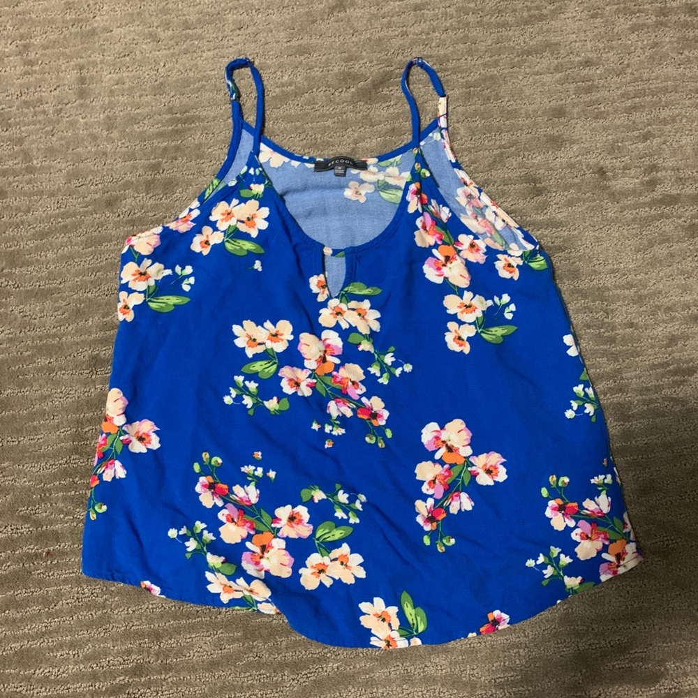 floral loose tank